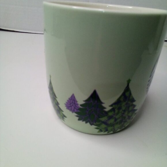 Starbucks Coffee Mug Christmas 2020 Pine Trees Green 18 OZ - Picture 4 of 10